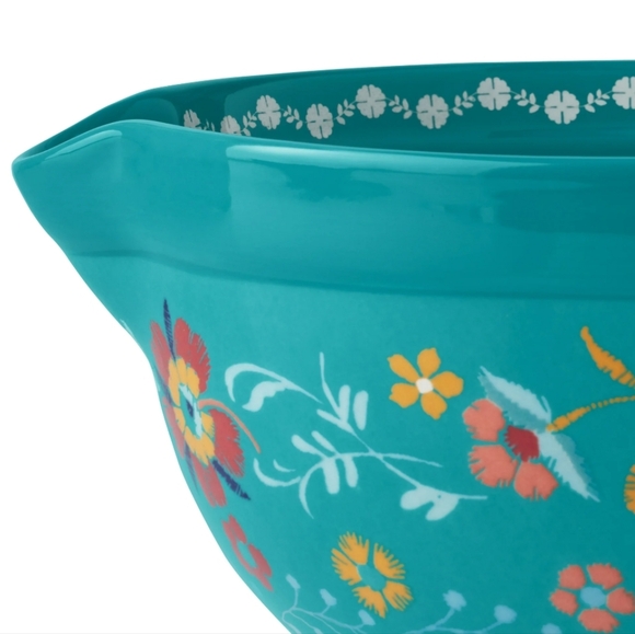 ❤️ New Pioneer Woman Keepsake Floral 3-Piece Ceramic Mixing Bowl Set - Picture 6 of 9
